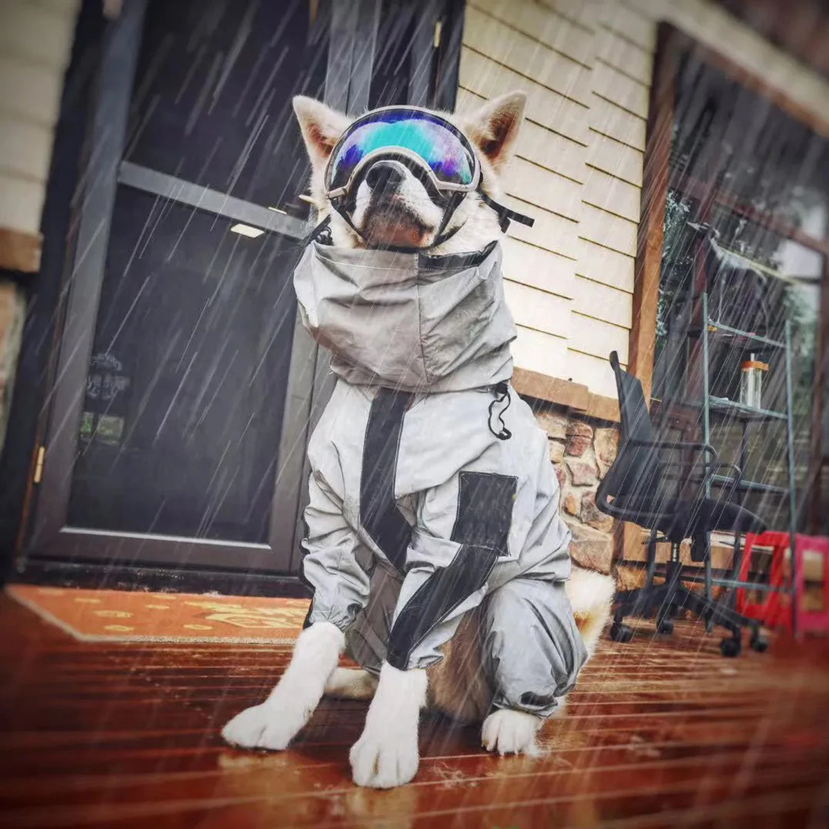 Waterproof Reflective Dog Raincoat – Adjustable Jacket for Large Breeds (Labrador, German Shepherd, Husky)